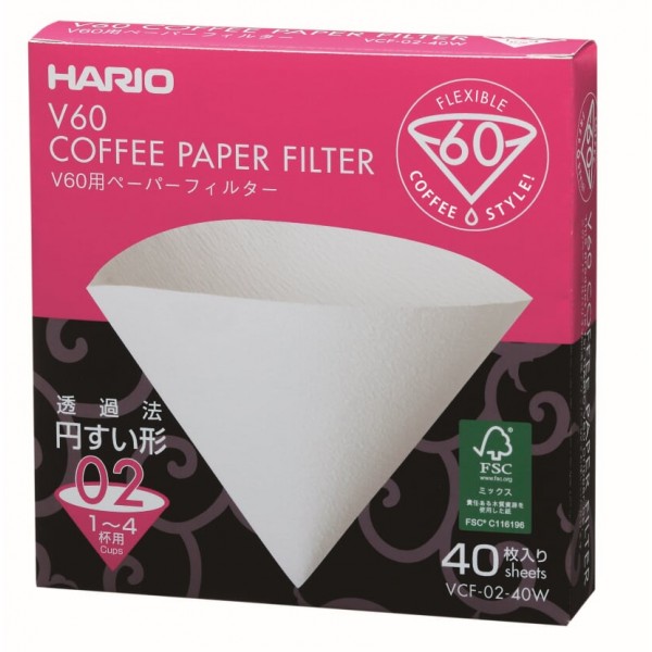 Filtro V60 - 02 - Hario Blanco