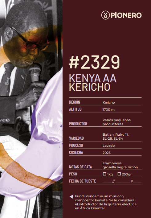 #2329 Kenia AA Kericho- 250 gr.