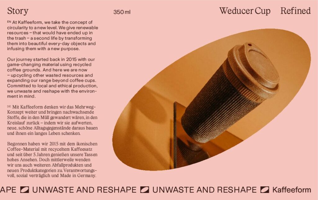 Vaso Kaffeeform Weducer